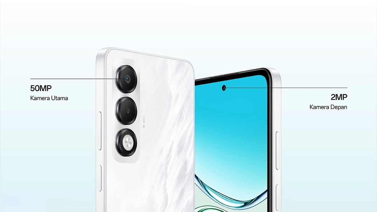 OPPO A5i sở hữu camera chính 50MP với sự hỗ trợ của trí thông minh nhân tạo AI