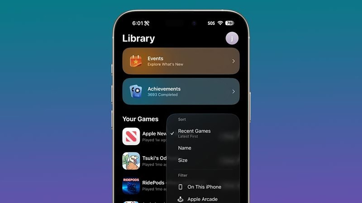 iOS 26.2 có gì mới về ứng dụng Games