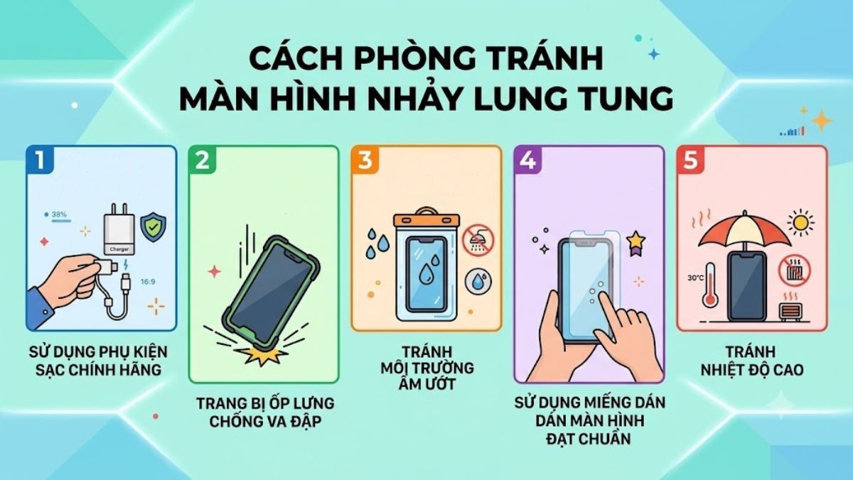 Cách phòng tránh tình trạng màn hình nhảy lung tung