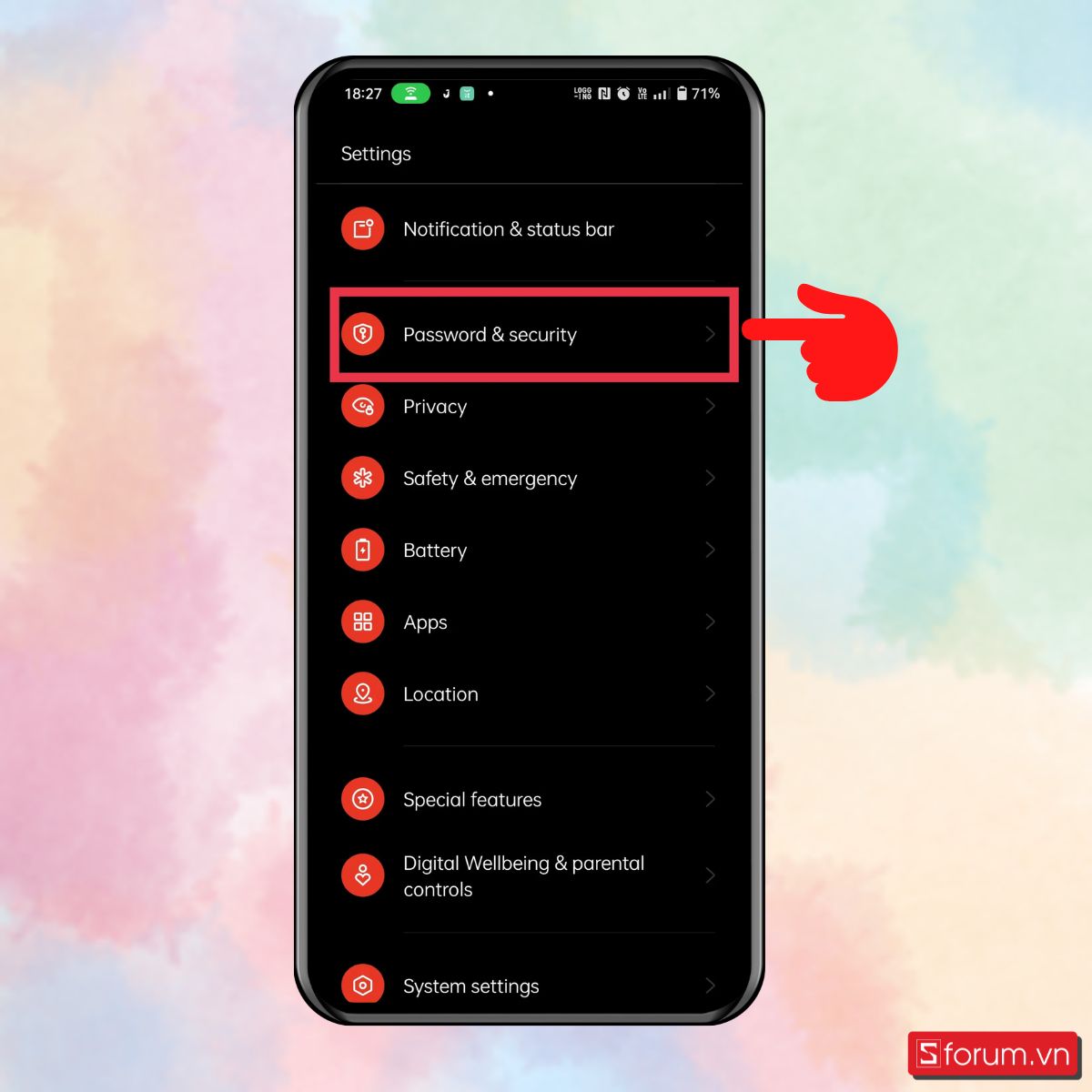Hướng dẫn mẹo tránh kẻ gian cầm máy android - bước 1
