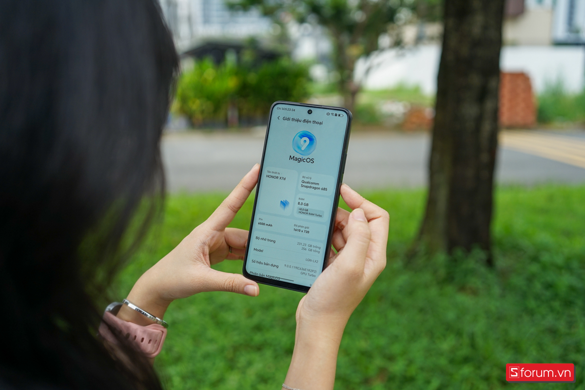 Honor X7d vận hành trên nền Android 15 với giao diện MagicOS 9.0 mới nhất