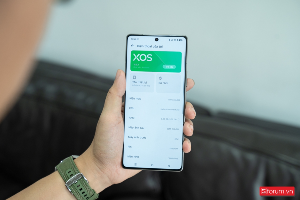 Infinix Note 50 Pro chạy hệ điều hành Android 15 với giao diện XOS 15