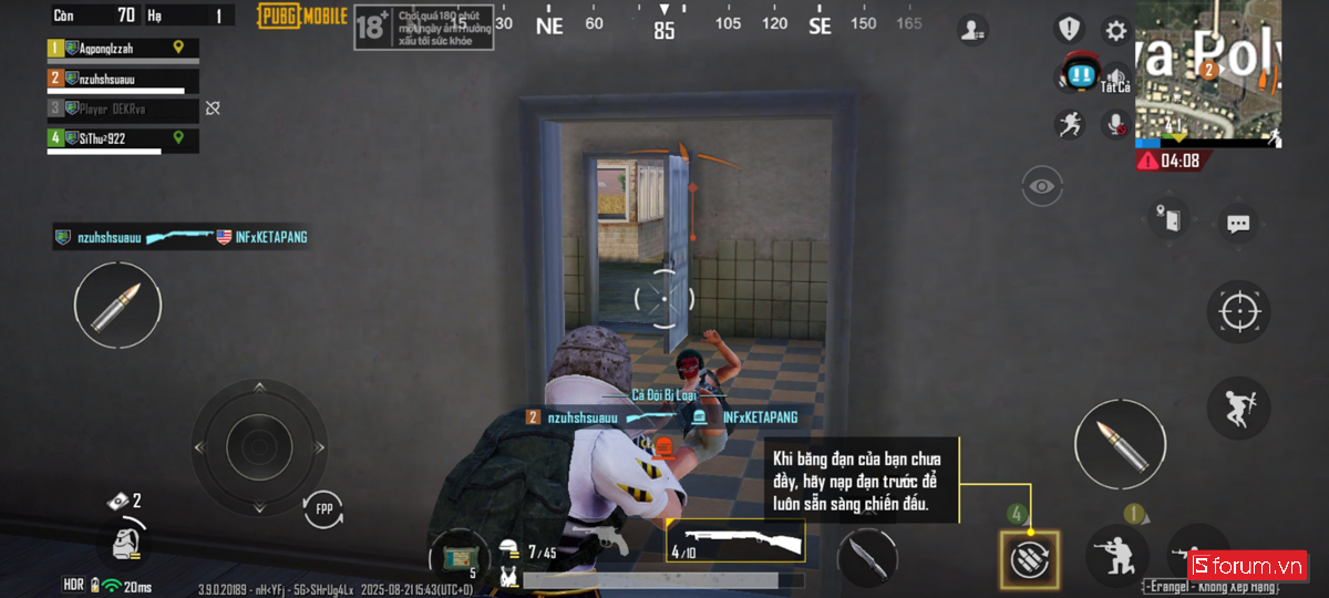 Ở PUBG Mobile, mình có thể thiết lập ở mức HDR - 40FPS trên Redmi Note 14.