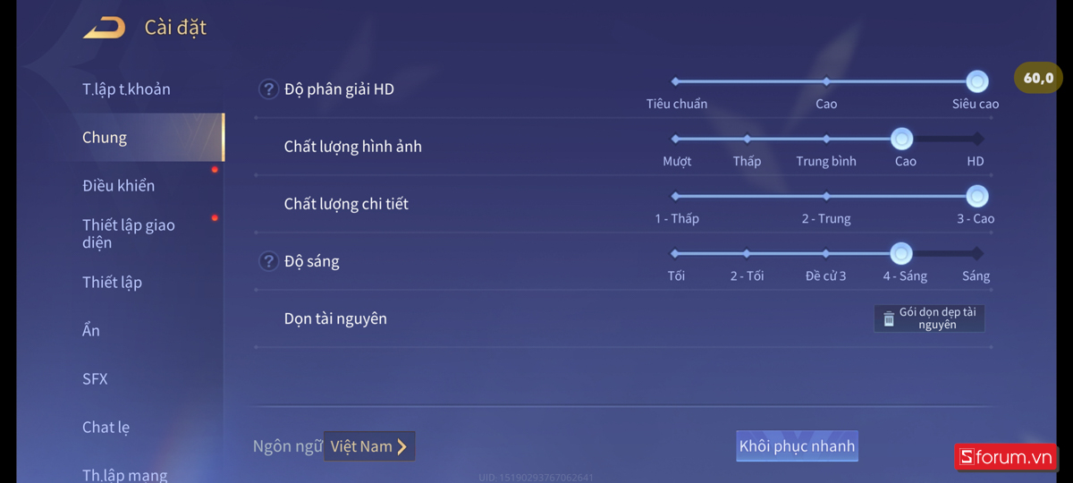 Chơi tựa game Liên Quân trên Tecno Spark 40 Pro Plus