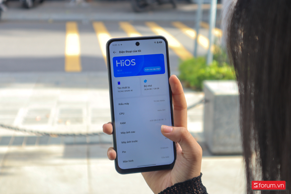 Tecno Spark 40 được cài sẵn Android 15 với giao diện HiOS 15.1