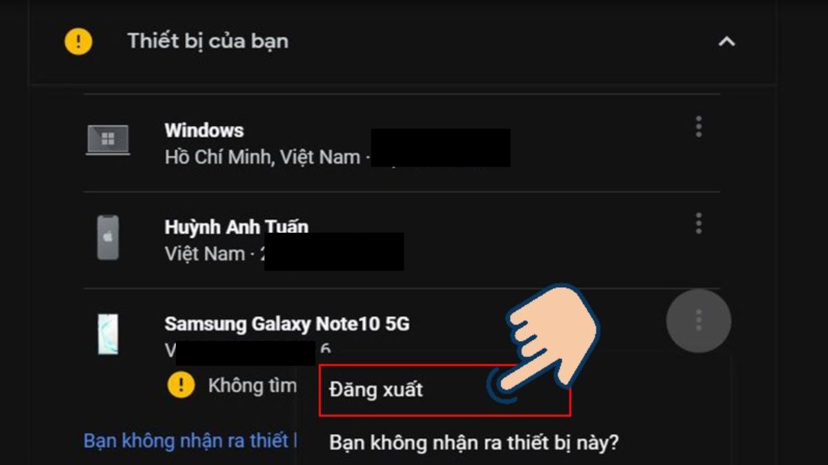Đăng xuất tài khoản Gmail từ xa trên trình duyệt máy tính 5