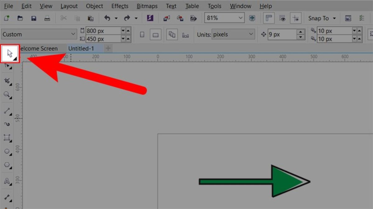 Hướng dẫn kỹ thuật đổ màu outline Corel đơn giản 1