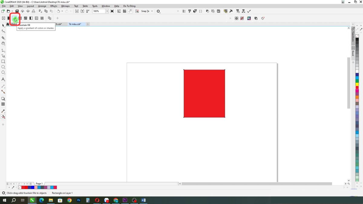4 cách đổ màu trong Corel mà bạn cần thành thạo 5