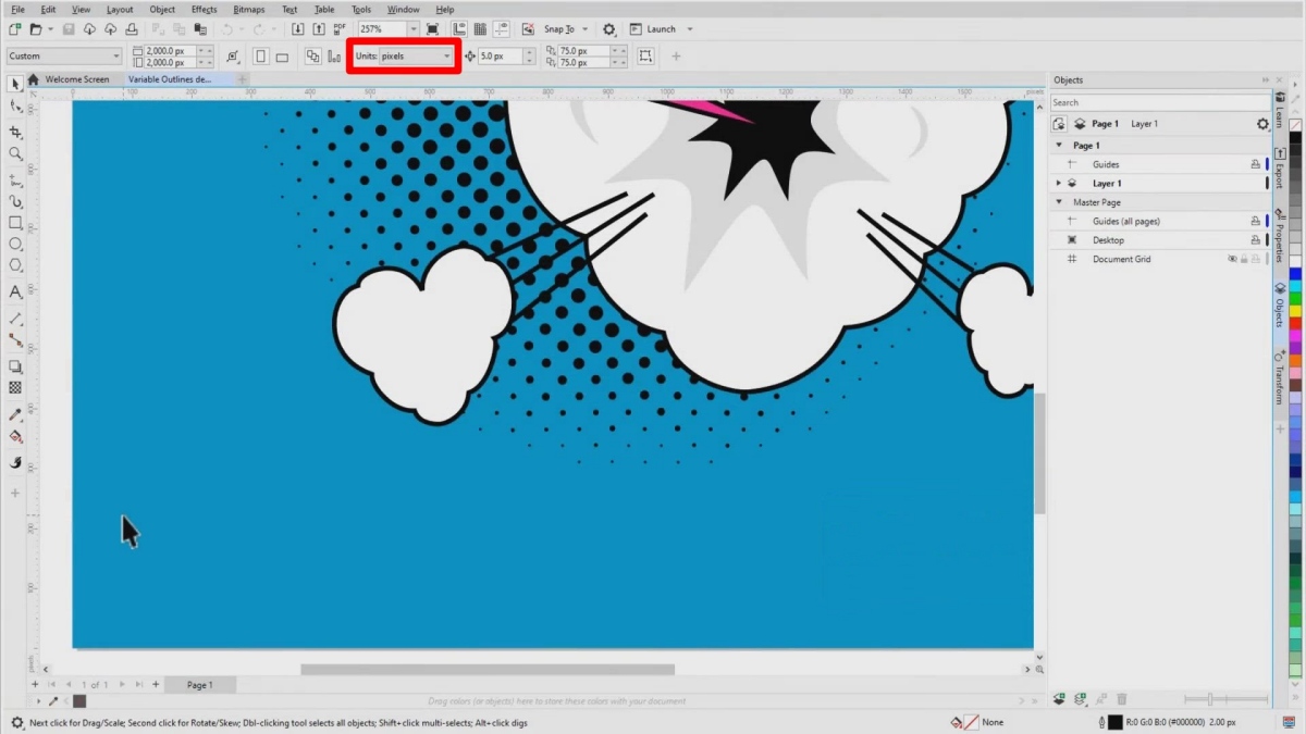 Những đơn vị đo CorelDRAW hỗ trợ 