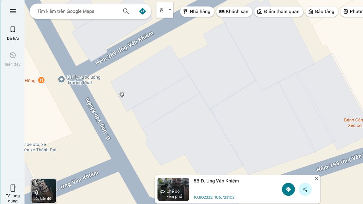 Chi tiết các bước đo diện tích trên Google Map bằng máy tính 1