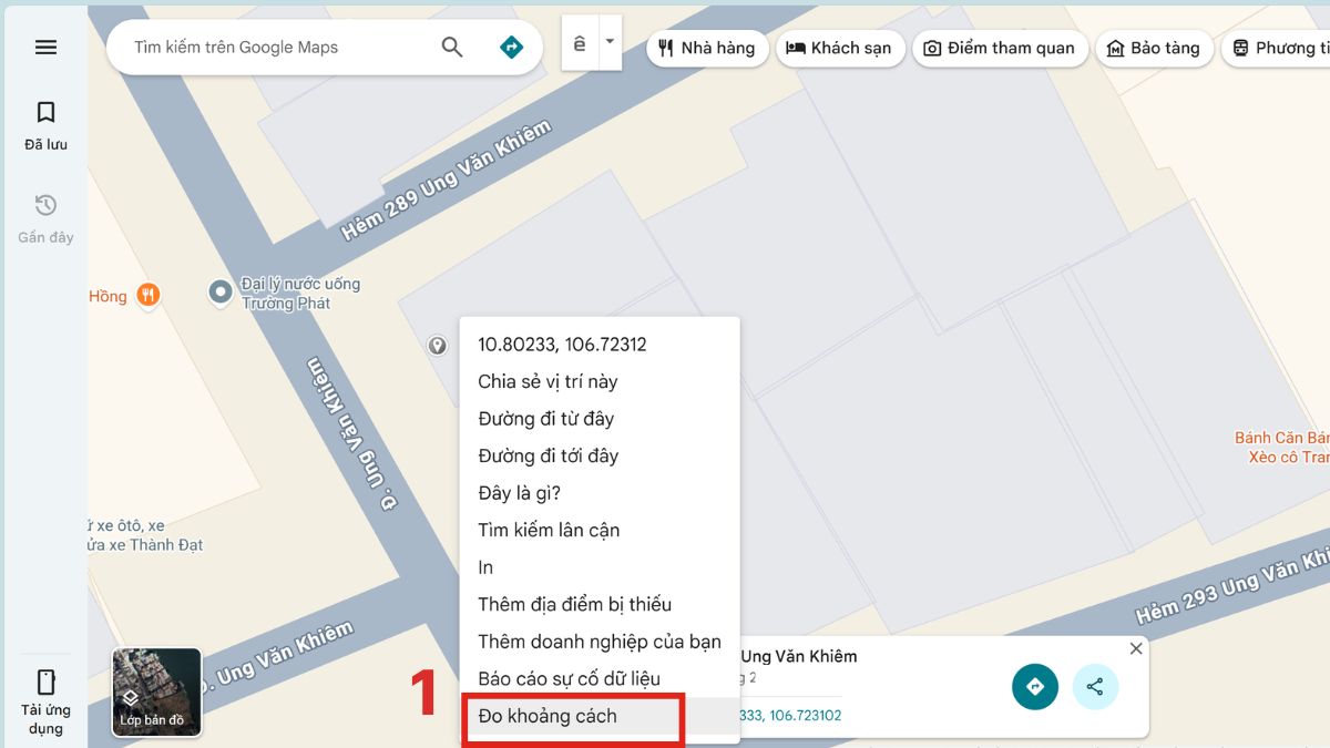 Chi tiết các bước đo diện tích trên Google Map bằng máy tính 2