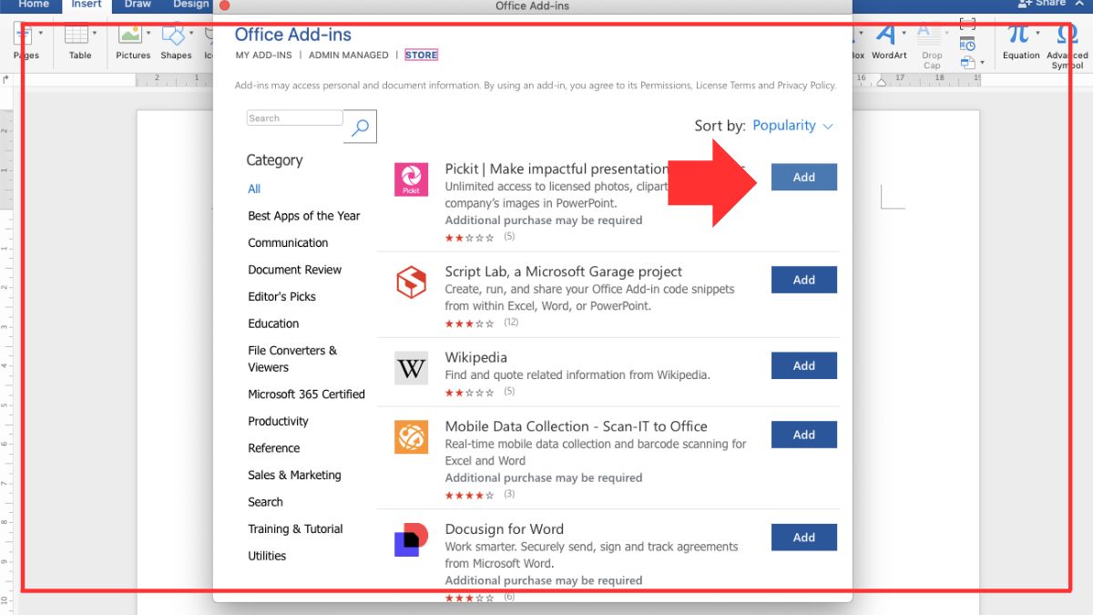 Cách cài đặt và sử dụng Add-in trong Office 3