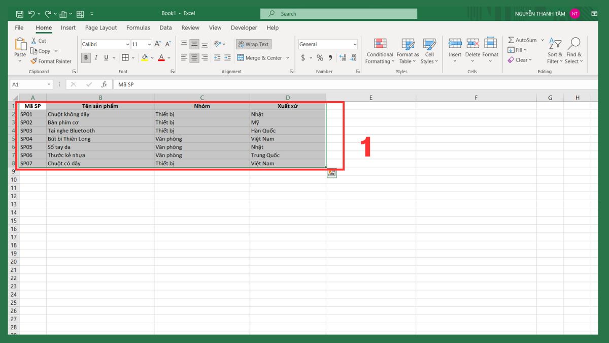 Cách dùng Advanced Filter trong Excel theo vùng điều kiện 5
