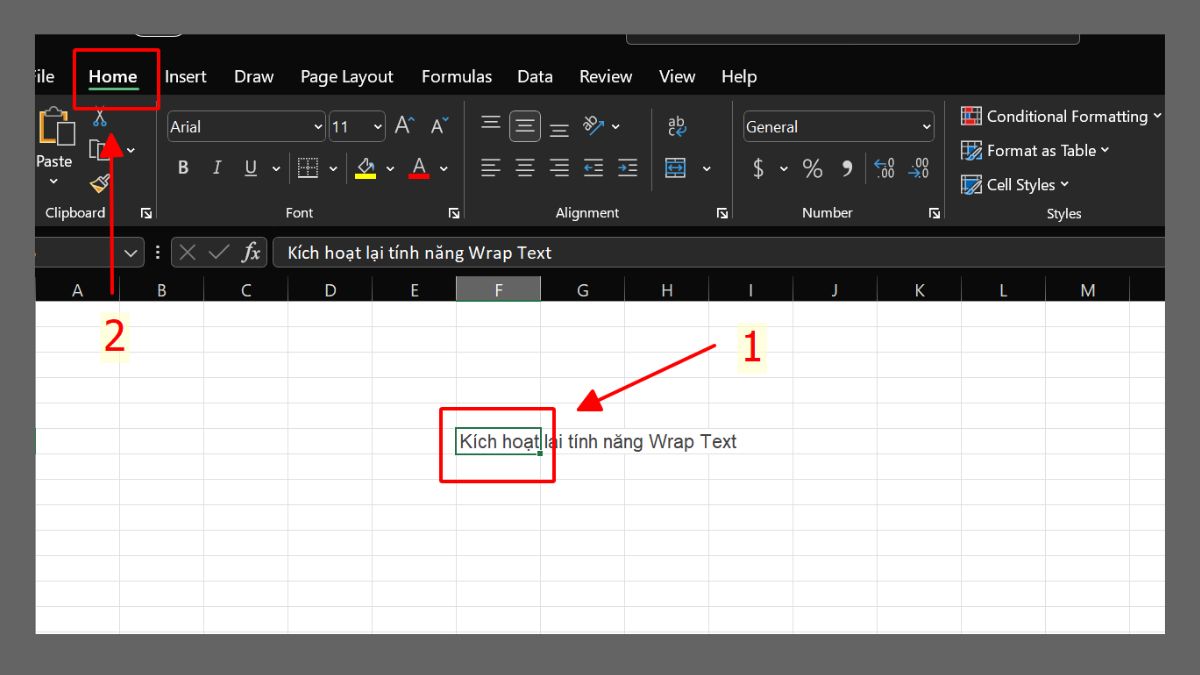 Cách khắc phục lỗi Alt + Enter không hoạt động trong Excel 1