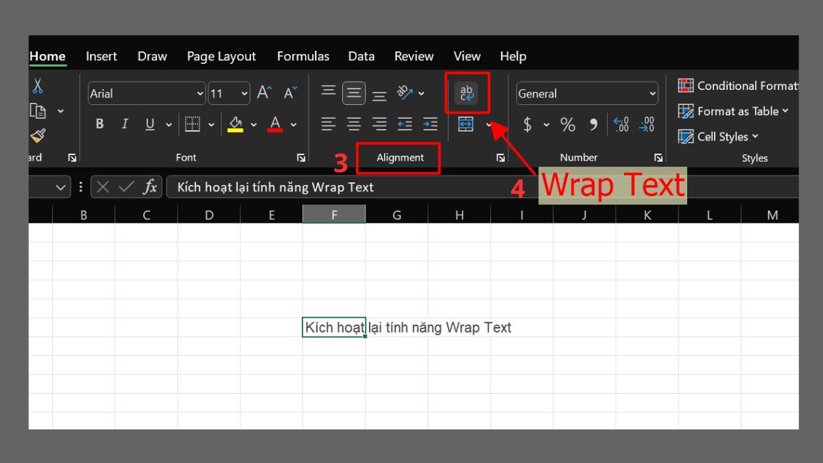 Cách khắc phục lỗi Alt + Enter không hoạt động trong Excel 2