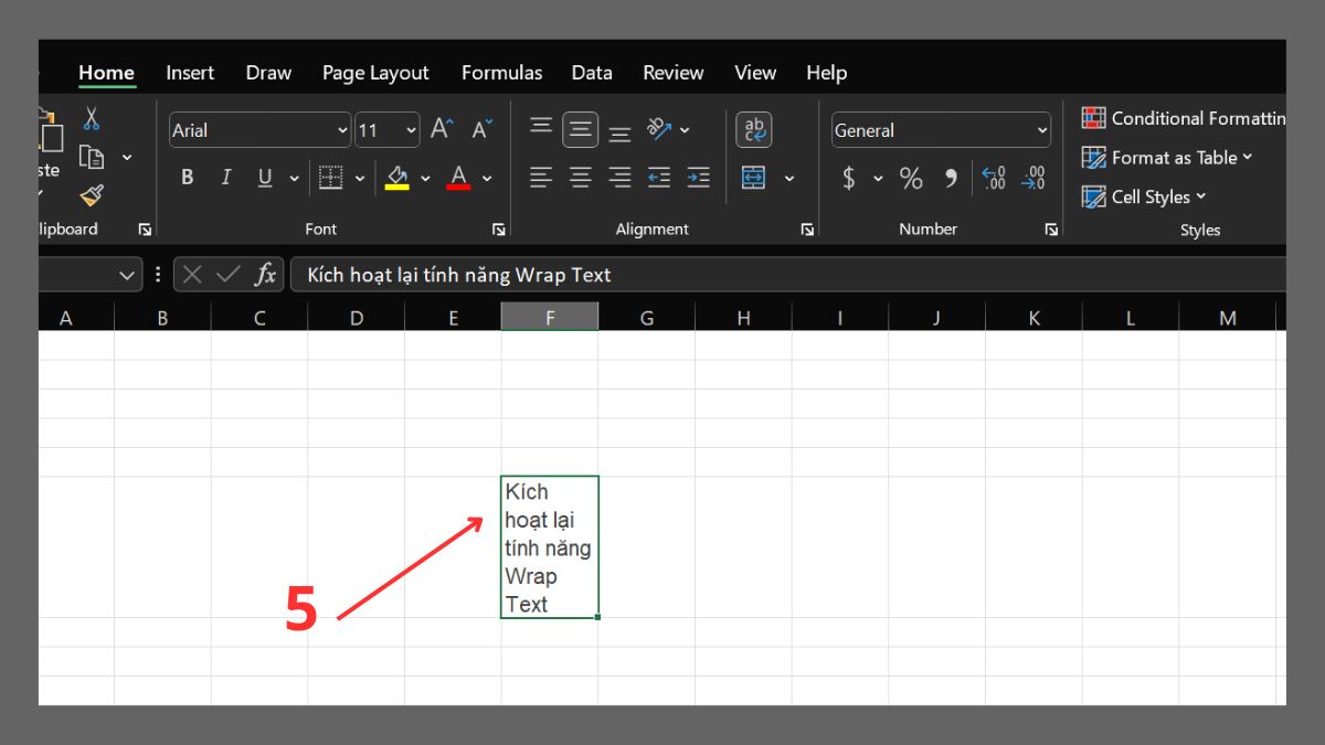Cách khắc phục lỗi Alt + Enter không hoạt động trong Excel 3