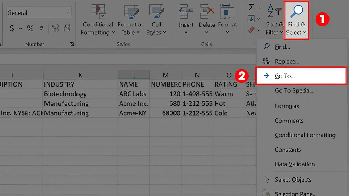 Cách khắc phục lỗi bị mất dòng 1 2 3 trong Excel 4