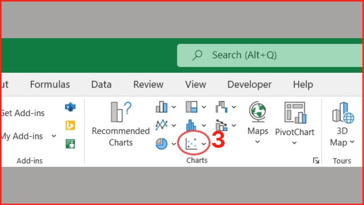 Cách tạo biểu đồ phân tán trong Excel 3
