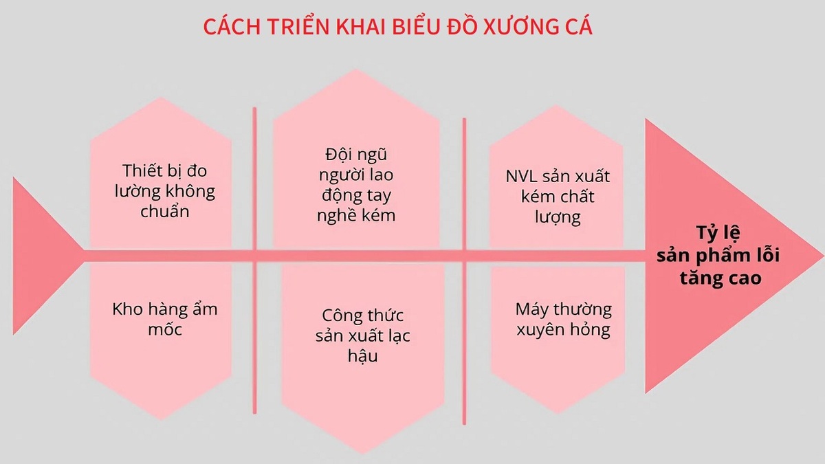 Hướng dẫn triển khai vẽ biểu đồ xương cá trong thực tế 1