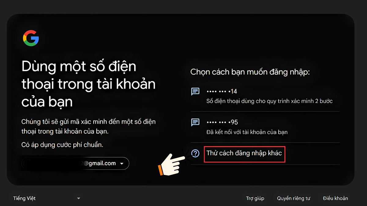 Cách lấy lại mật khẩu Gmail khi không còn số điện thoại và email khôi phục 3