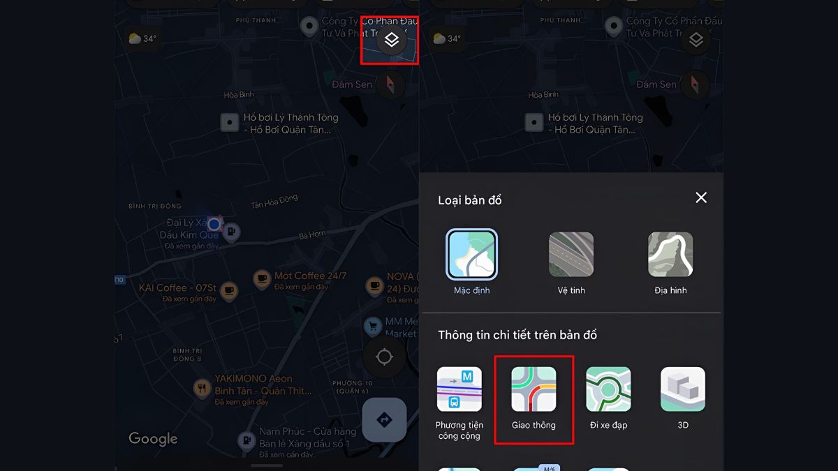 Hướng dẫn cách xem kẹt xe trên Google Map hiệu quả 2