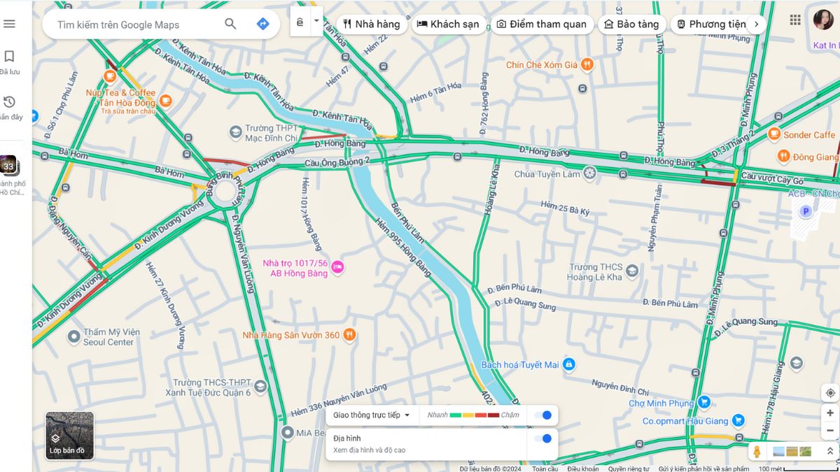 Hướng dẫn cách xem kẹt xe trên Google Map hiệu quả 6