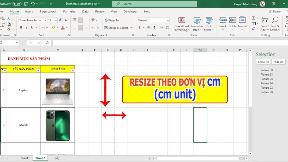 Ưu điểm khi chỉnh kích thước ô Excel theo đơn vị cm