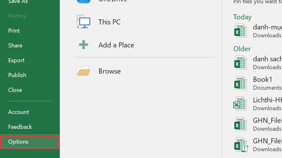 Hướng dẫn thay đổi đơn vị đo của Excel thành cm 2