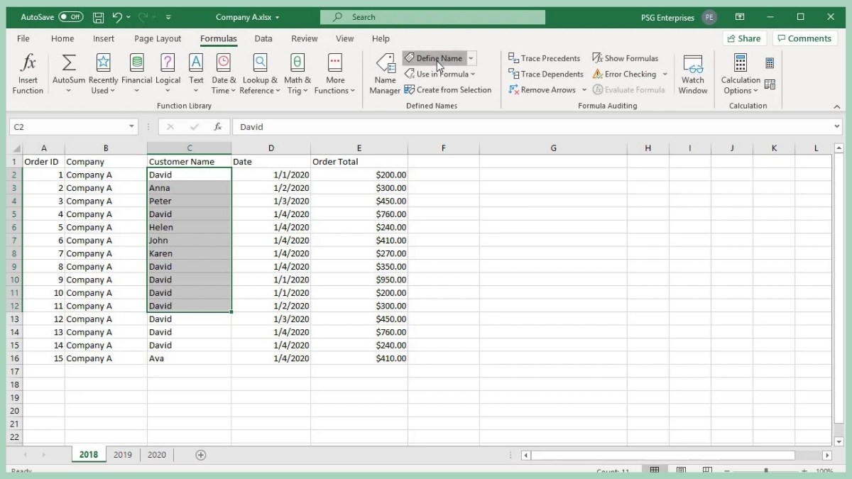Lý do nên đặt tên cho vùng dữ liệu