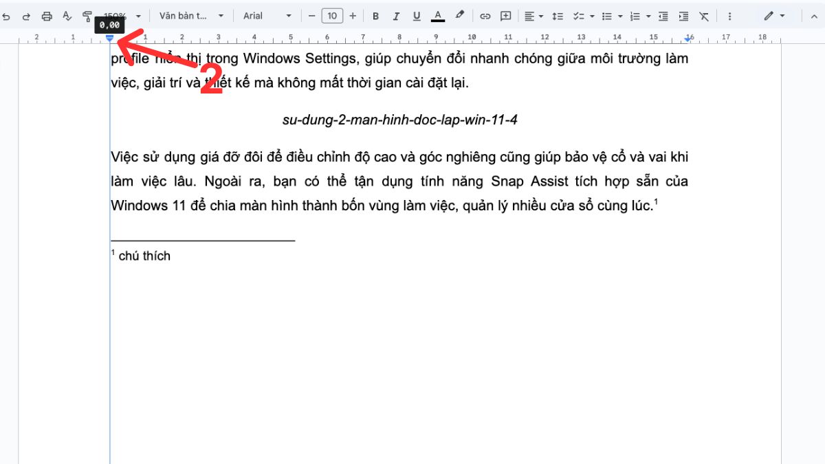 Hướng dẫn định dạng footnote trong Google Docs 5