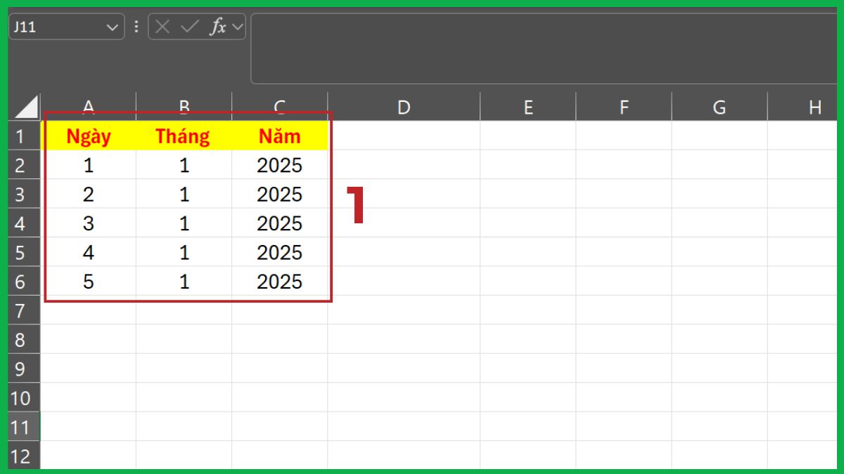 3 cách gộp ngày tháng năm trong Excel phổ biến nhất 8