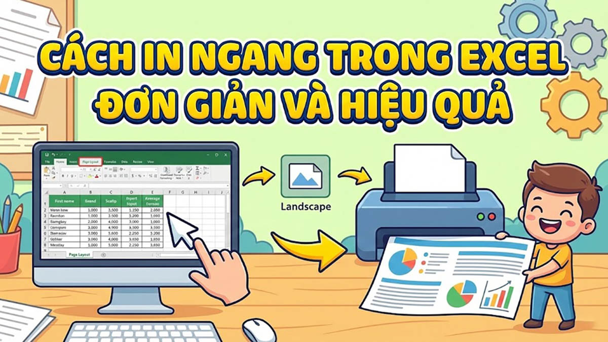 2 cách in ngang trong Excel đơn giản và hiệu quả nhất