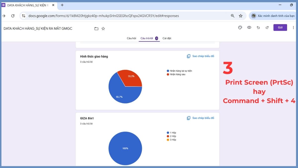 3 cách sao chép biểu đồ từ Google Form sang Word dễ dàng 2