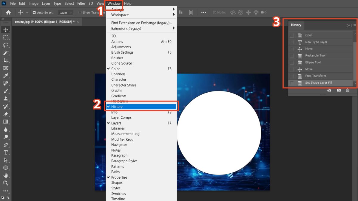 3 cách Undo trong Photoshop hiệu quả nhất 2