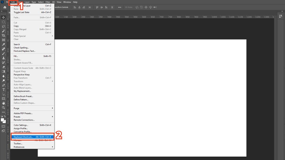 Hướng dẫn thiết lập Undo trong Photoshop 1