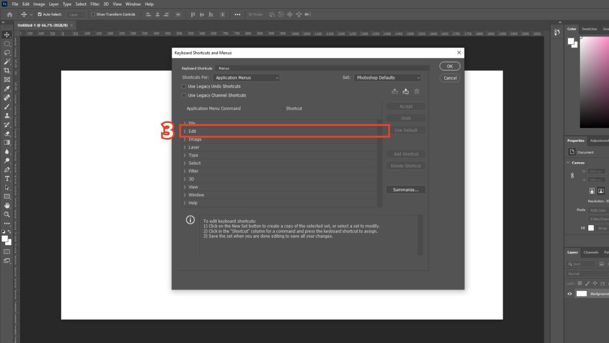 Hướng dẫn thiết lập Undo trong Photoshop 2