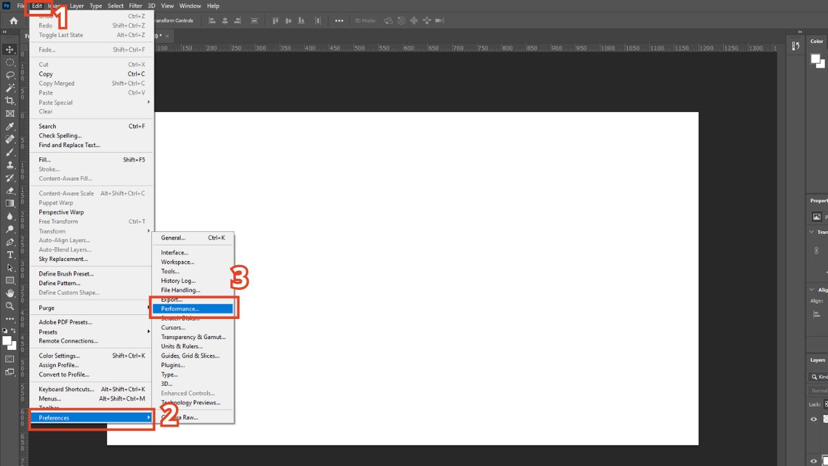 Hướng dẫn thiết lập Undo trong Photoshop 4
