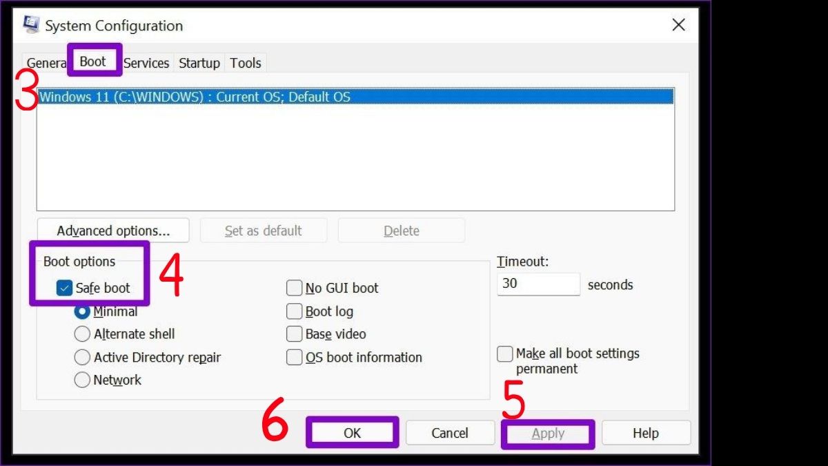 Cách thoát chế độ Safe Mode trong Windows 11 2