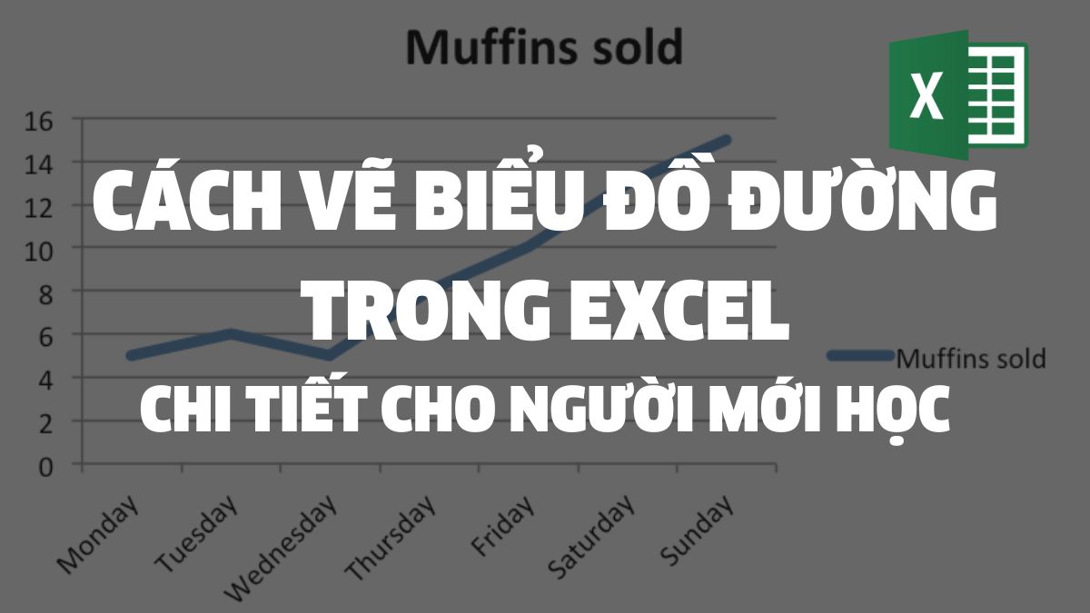Cách vẽ biểu đồ đường trong Excel chi tiết cho người mới học