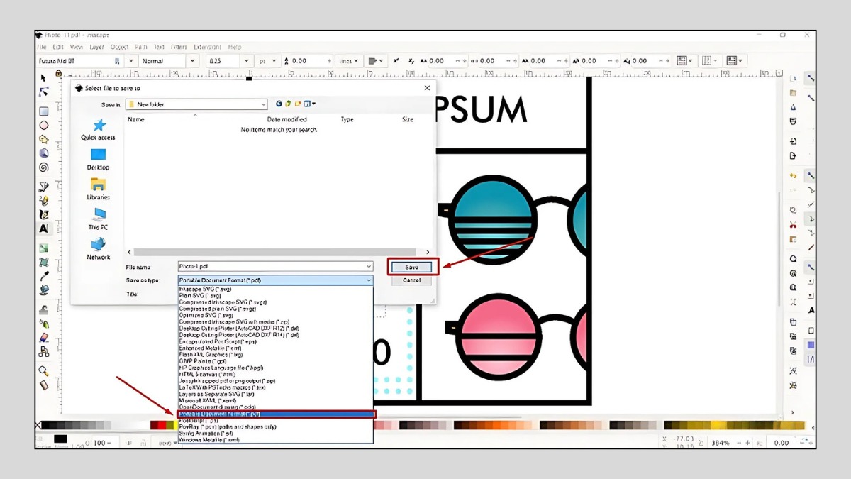 Chi tiết cách xuất file Corel sang PDF 2