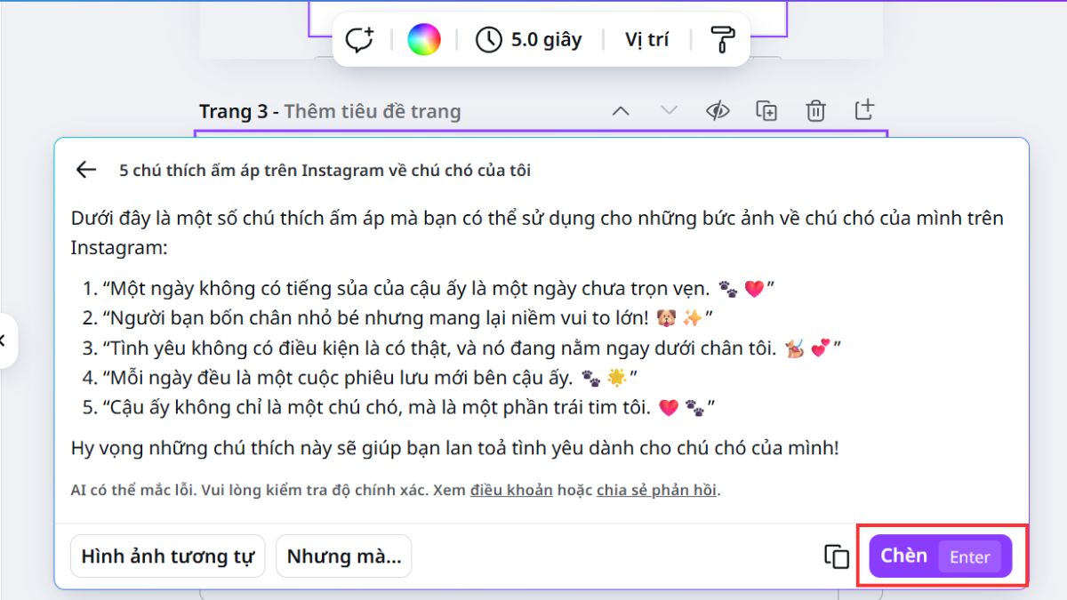 Hướng dẫn cách sử dụng Canva Magic Write chi tiết 3