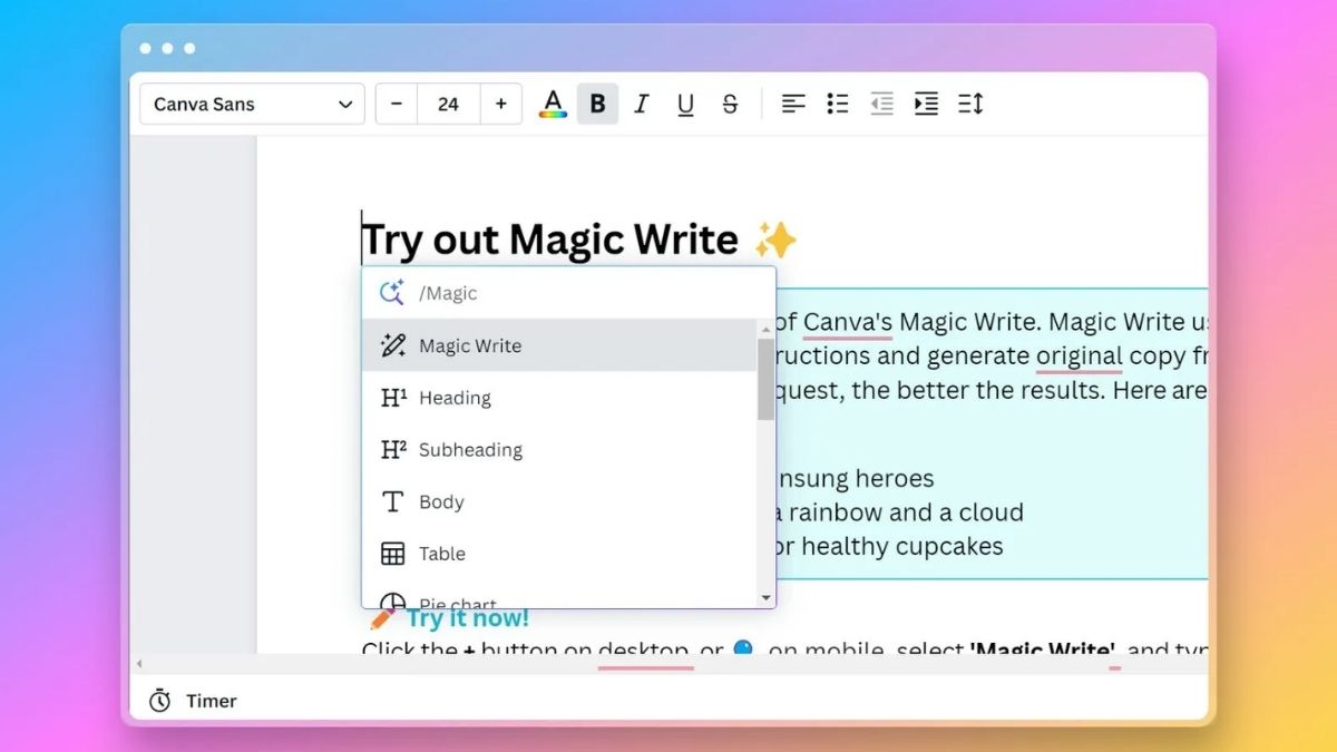 Những hạn chế của Canva Magic Write cần lưu ý
