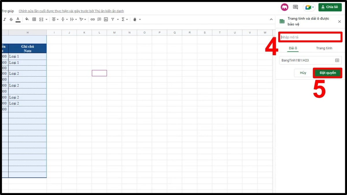 Cách giới hạn người chỉnh sửa trong vùng nhất định 2