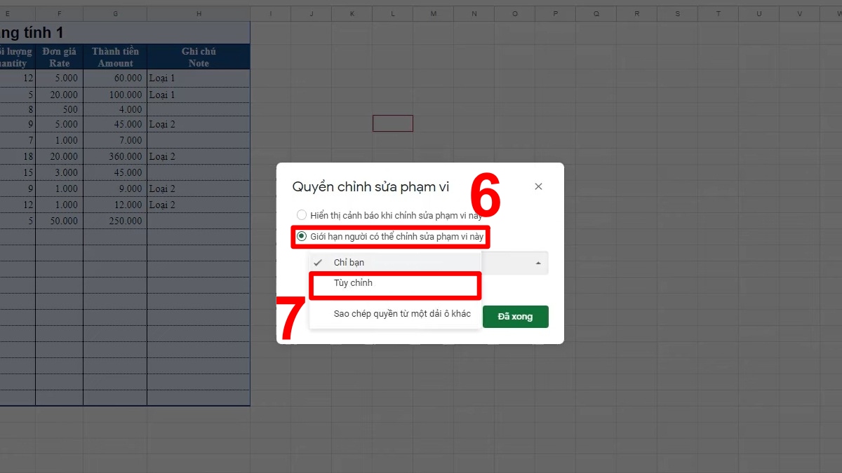 Cách giới hạn người chỉnh sửa trong vùng nhất định 3
