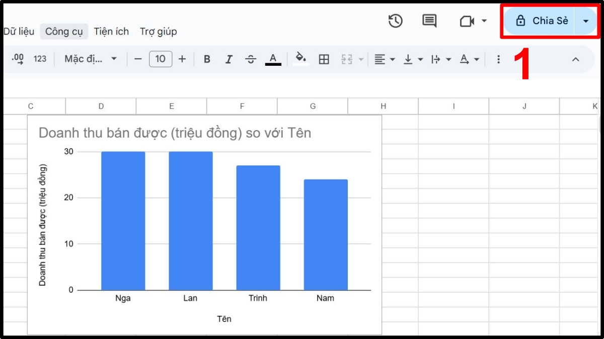Cấp quyền chỉnh sửa Google Sheet qua email 1