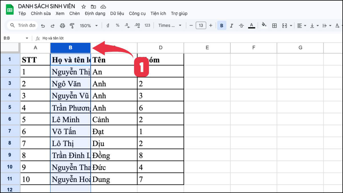 4 cách chỉnh kích thước ô trong Google Sheet dễ thực hiện 8
