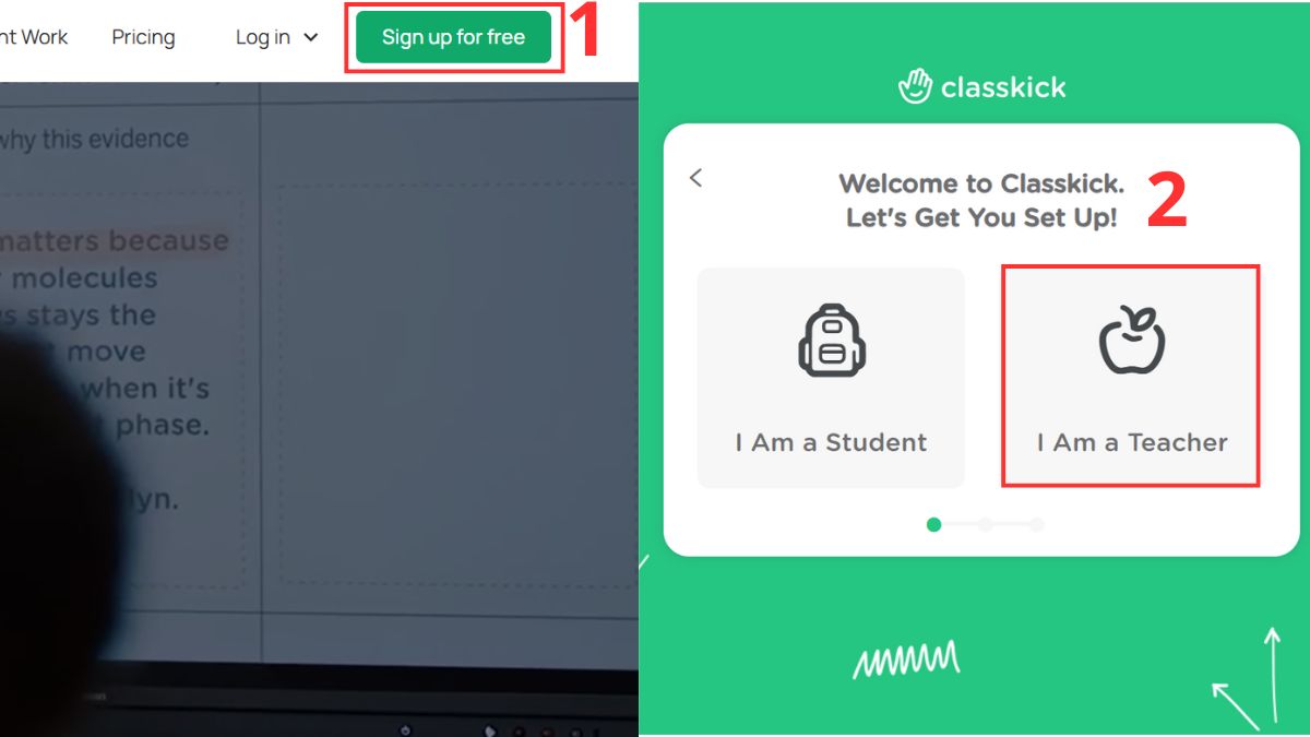 Hướng dẫn cách tạo tài khoản và bắt đầu sử dụng Classkick 1