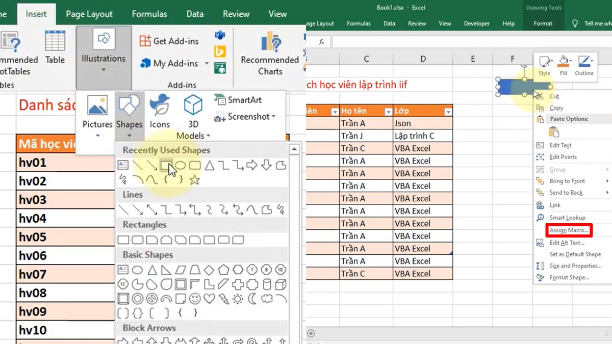 Sử dụng VBA để tự động đánh dấu dữ liệu trùng trong Excel 4