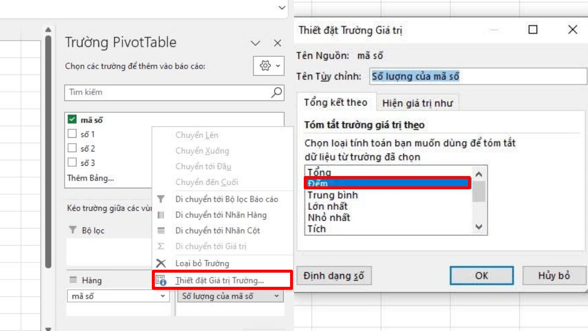 Sử dụng Pivot Table để highlight dữ liệu trùng trong Excel  3