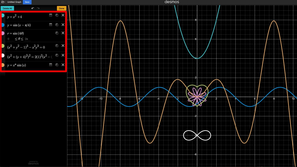 Desmos 3D cung cấp bộ tính năng hữu ích  1